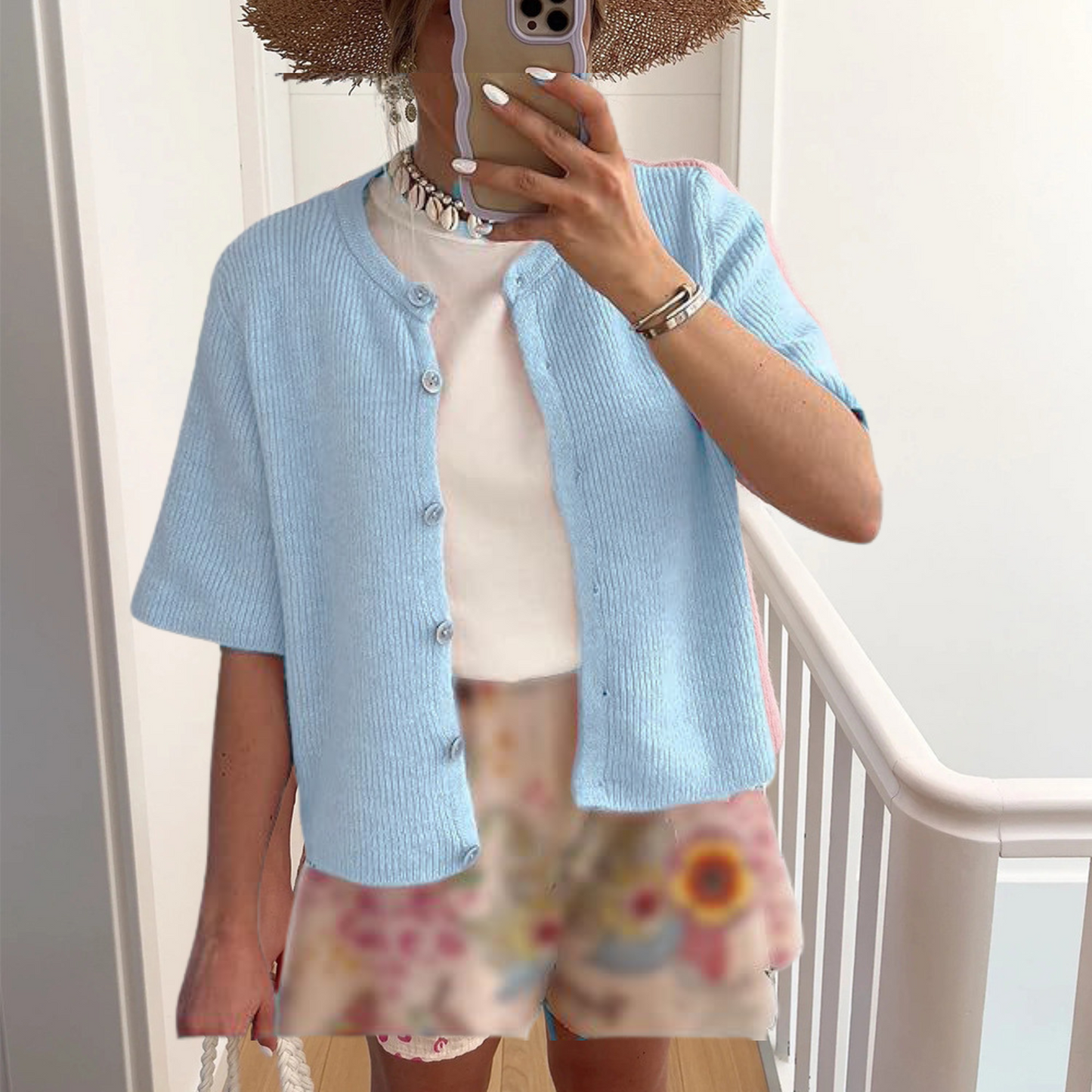 ALMA™ – Lässiger leichter Cardigan mit kurzen Ärmeln für den Sommer