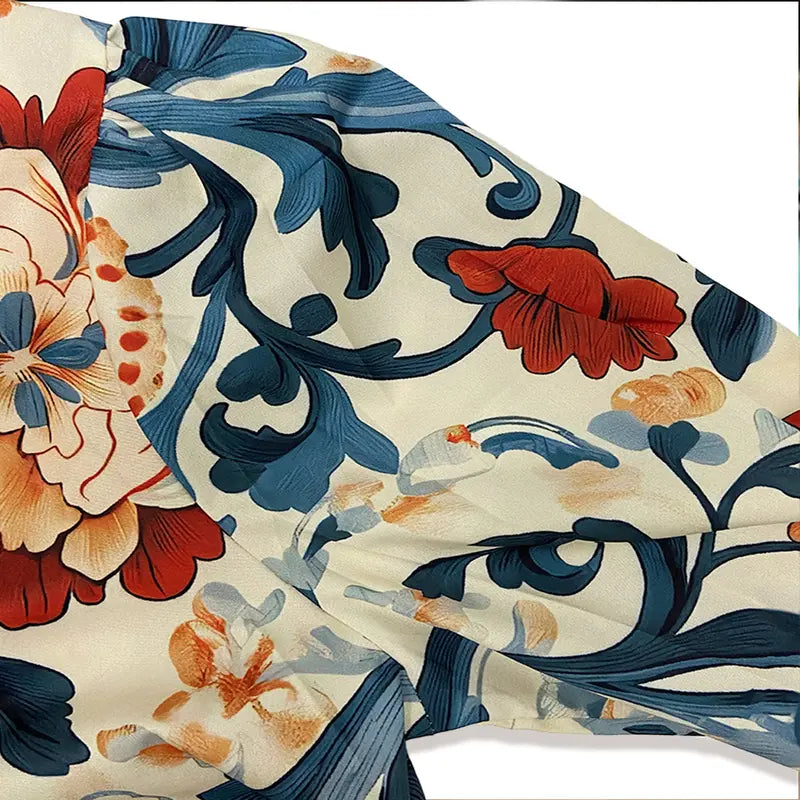 SERENITY™ - Klassische Vintage Bluse mit Floralprint