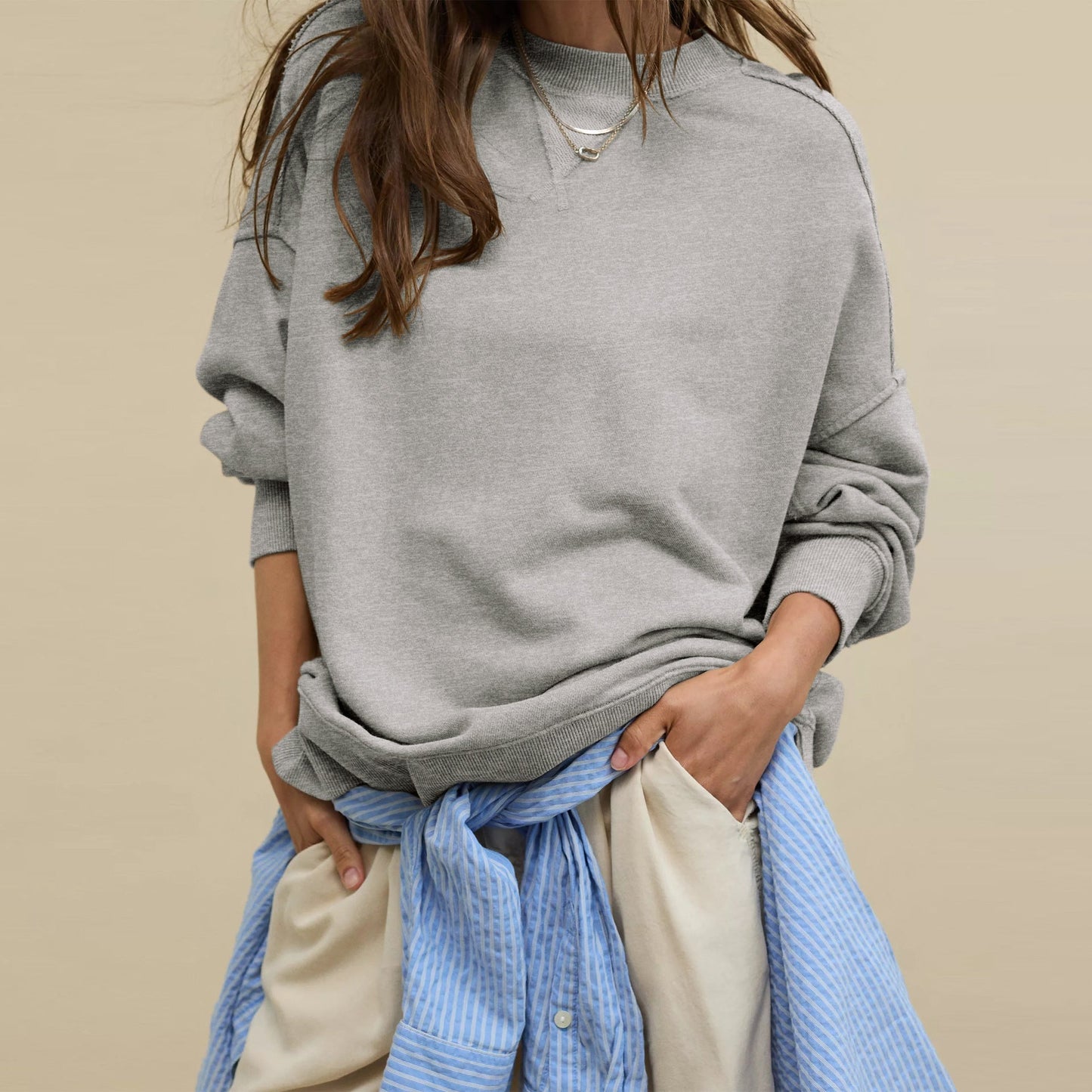 ANNE™ – Lässig geschnittenes klassisches Sweatshirt