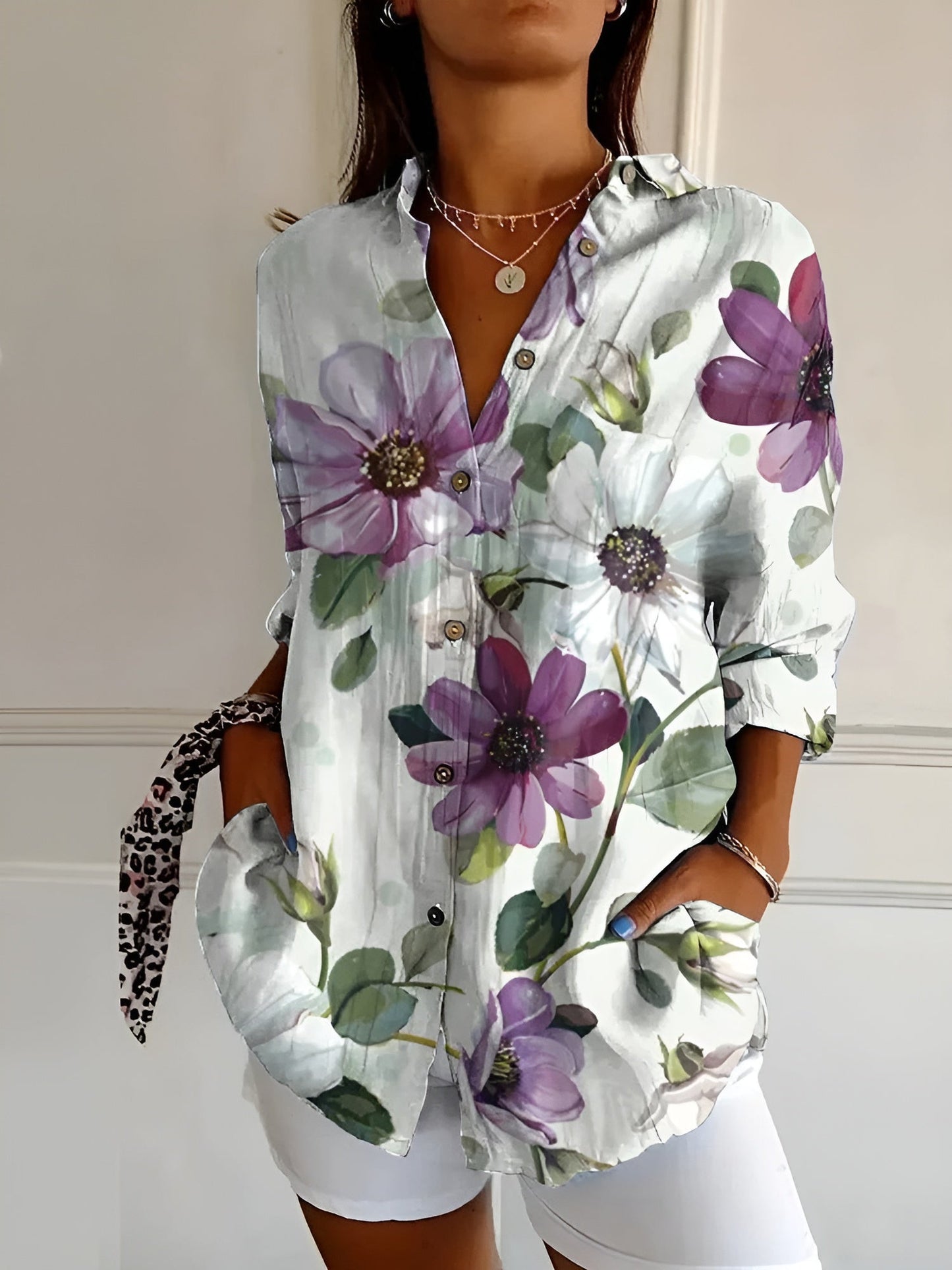 MELODIE™ – Elegantes Blumenhemd