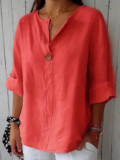 NAYLA™ - Legere V-Ausschnitt Bluse
