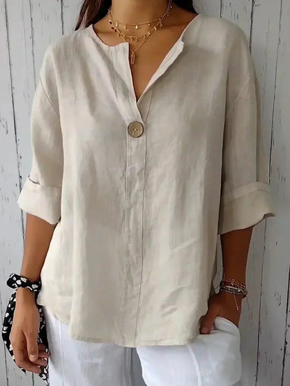 NAYLA™ - Legere V-Ausschnitt Bluse