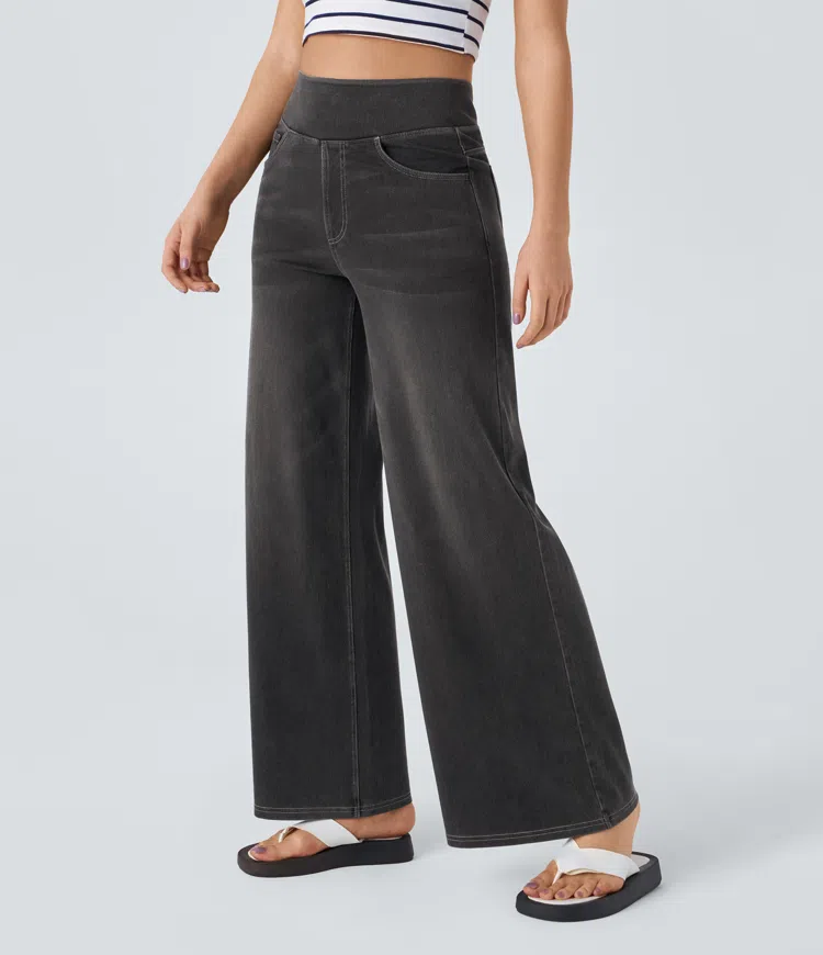 SOLÈNE™ - Relaxed Fit Weite Beinform Jeans