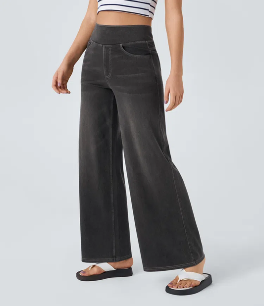 SOLÈNE™ - Relaxed Fit Weite Beinform Jeans