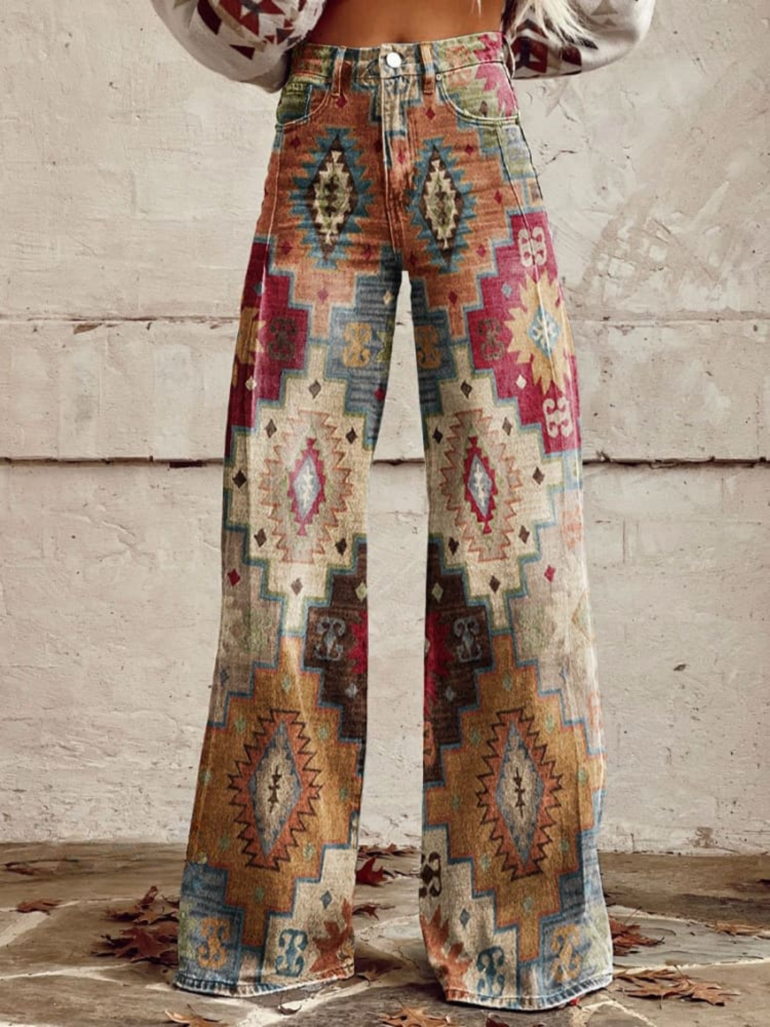 SIENNA™ - Vintage Boho Weitbeinige Hose