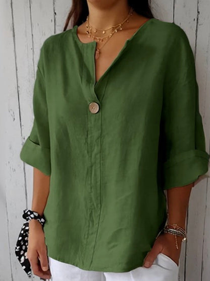 NAYLA™ - Legere V-Ausschnitt Bluse
