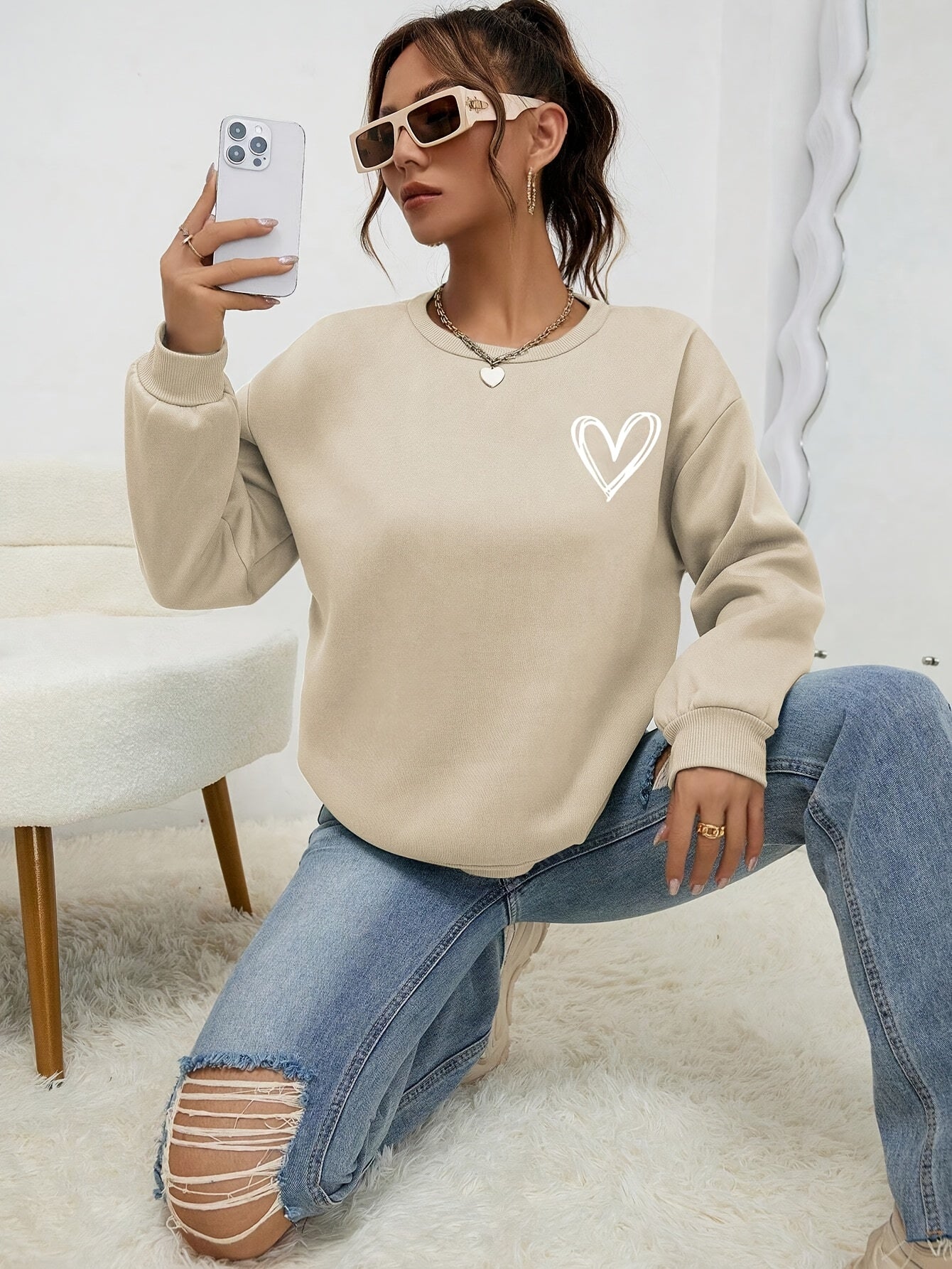 AUDRÉE™ - Minimalistisches Gemütliches Sweatshirt