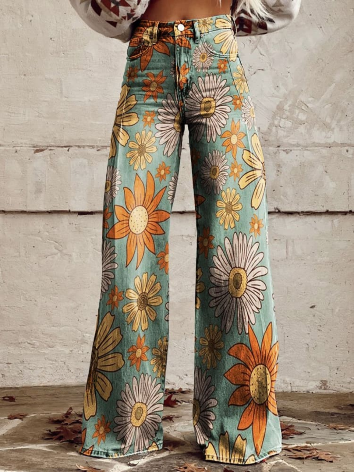 DAISY™ - Vintage Blumenweite Hosen