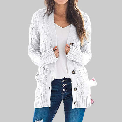 REMEDY™ - Lässiger Langarm-Button-Down-Cardigan