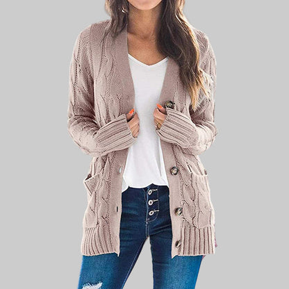 REMEDY™ - Lässiger Langarm-Button-Down-Cardigan