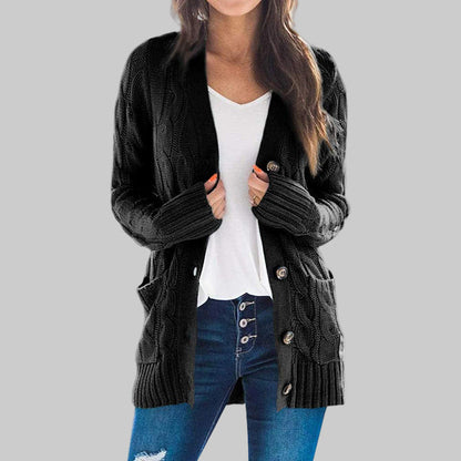REMEDY™ - Lässiger Langarm-Button-Down-Cardigan