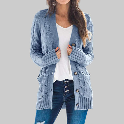 REMEDY™ - Lässiger Langarm-Button-Down-Cardigan