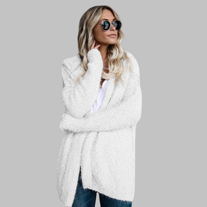 QUERIDA™ - Bequemer Batwing Langarm-Cardigan mit offenem Front