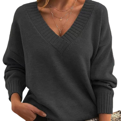 LILLIAN™ - Leichter V-Ausschnitt Pullover