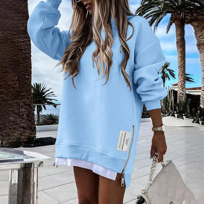 RODNEY™ - Gemütlicher Langarm-Pullover mit seitlichem Reißverschluss