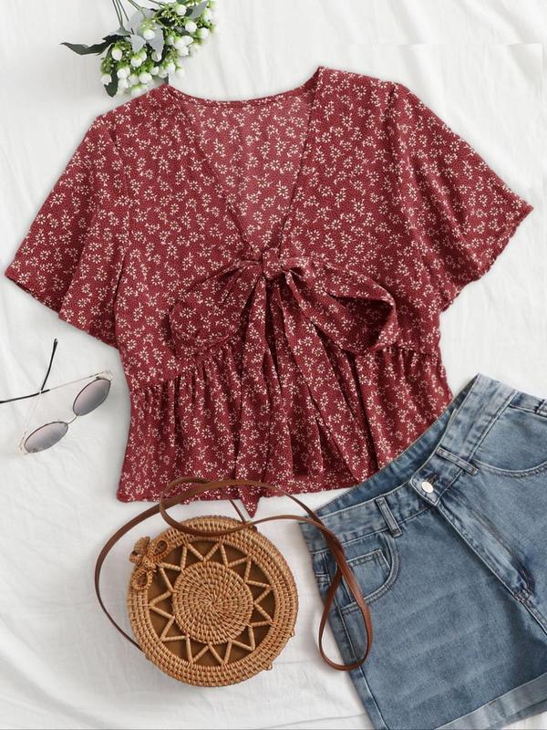 ALTHEA™ – Lässiges Sommer V-Ausschnitt Fließendes Top