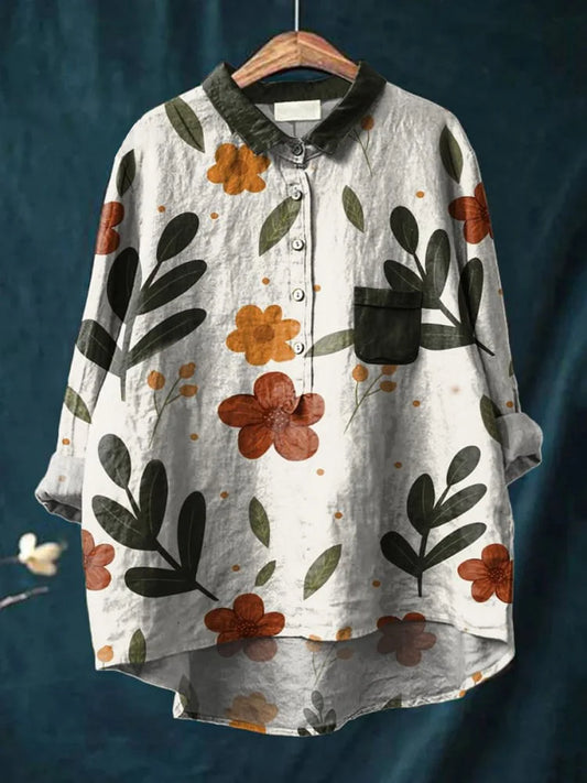 ELEANOR™ - Elegantes Pflanzenkunst-Shirt