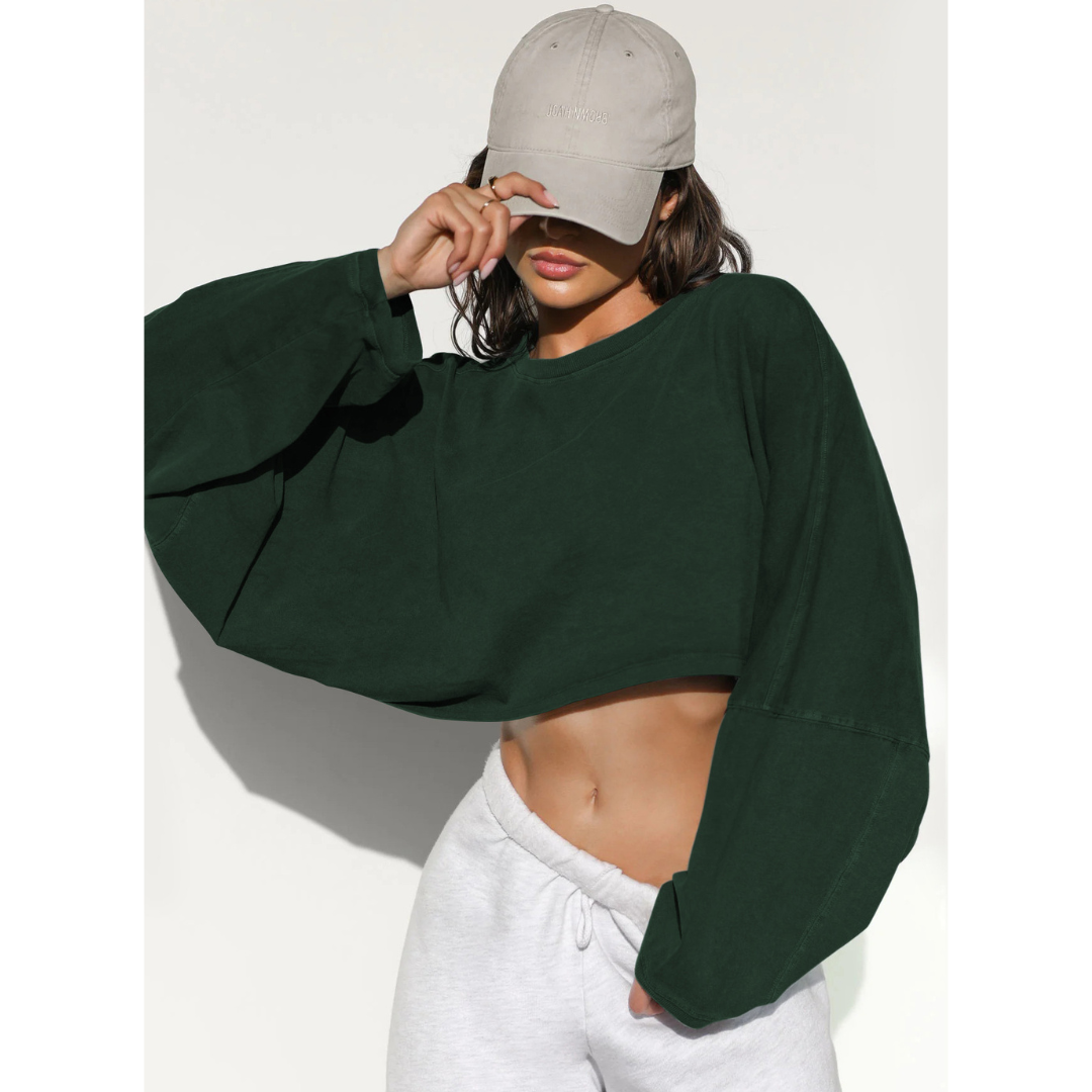 SKYE™ - Lässiger Cropped Pullover Sweatshirt
