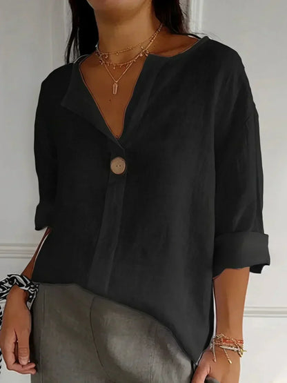NAYLA™ - Legere V-Ausschnitt Bluse