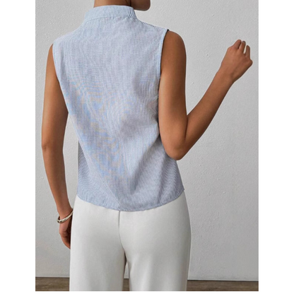 BLESSICA™ – Klassisches ärmelloses gestreiftes Top