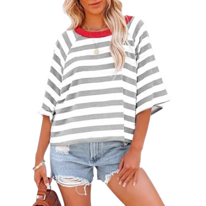 MAOSIE™ – Trendy Lockere Sommer Crewneck Top
