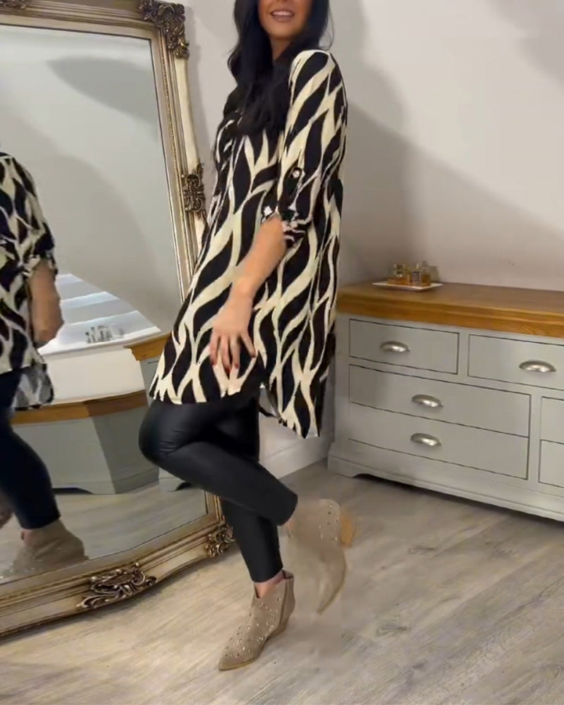 ALEXANDRA™ - Bedrucktes Lockeres Top