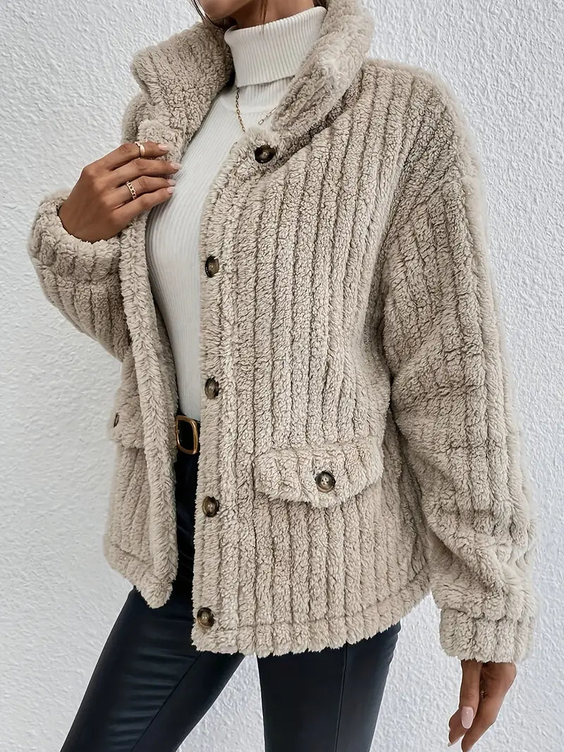 NOVA™ | Wendbarer Samt-Button-Cardigan