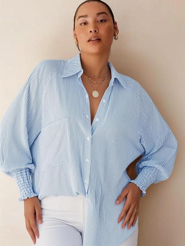 LIGAYA™ – Fließendes Plus-Size Freizeit-Hemd