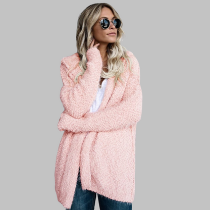 QUERIDA™ - Bequemer Batwing Langarm-Cardigan mit offenem Front