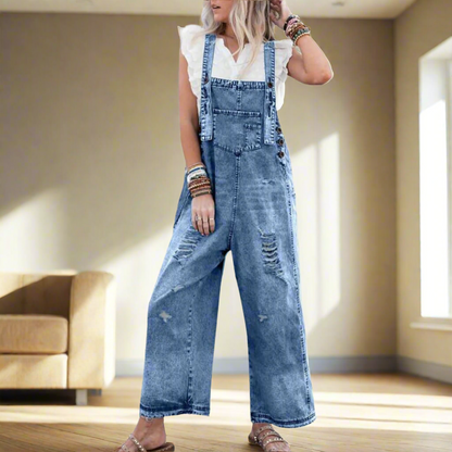 CARMELITA™ – Vintage-Wasch Verstellbarer Jumpsuit