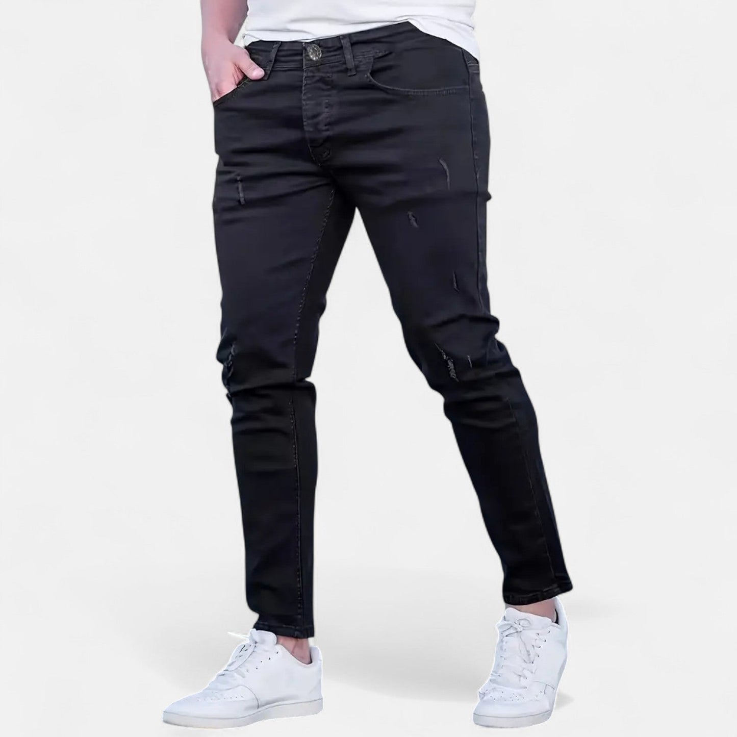 Ermes™ | Slim Fit Jeans mit Zerrissenen Design