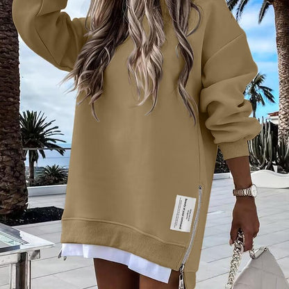 RODNEY™ - Gemütlicher Langarm-Pullover mit seitlichem Reißverschluss