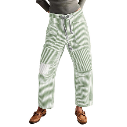 PERLAH™ – Schicke Streifen-Hosen mit Kordelzug und weitem Bein