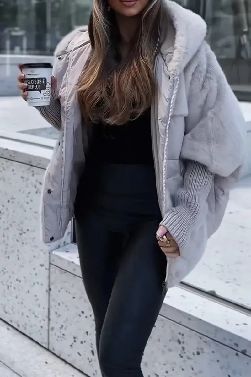 MARISA™ - Plüsch Komfort Kapuzenjacke