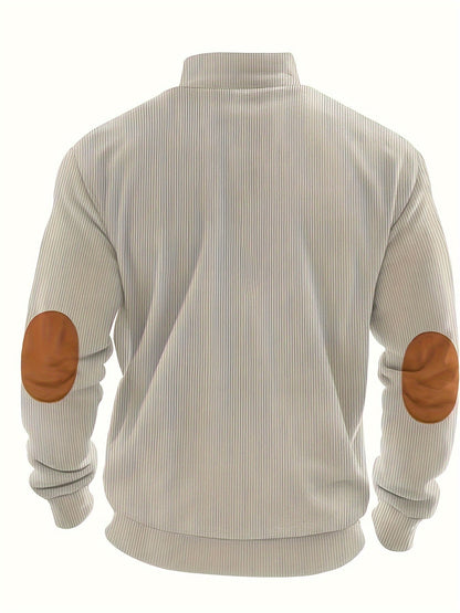 Breno™ - Eleganter Pullover mit halbem Reißverschluss