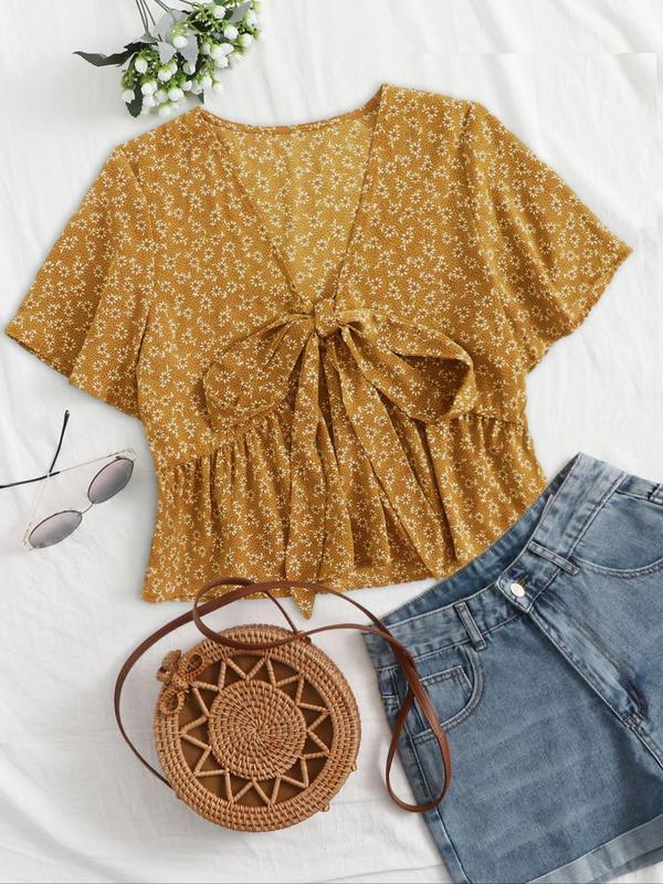 ALTHEA™ – Lässiges Sommer V-Ausschnitt Fließendes Top