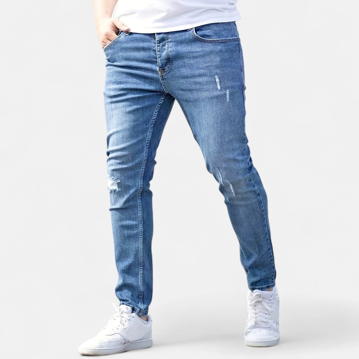Ermes™ | Slim Fit Jeans mit Zerrissenen Design