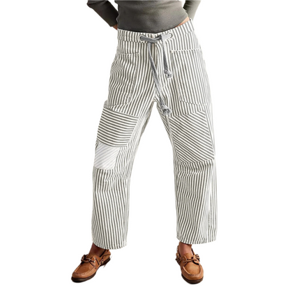 PERLAH™ – Schicke Streifen-Hosen mit Kordelzug und weitem Bein