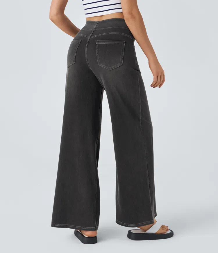 SOLÈNE™ - Relaxed Fit Weite Beinform Jeans