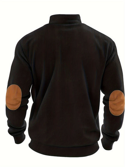 Breno™ - Eleganter Pullover mit halbem Reißverschluss