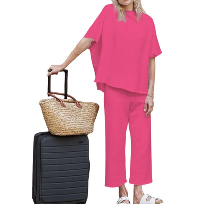 AELLA™ - Entspanntes Batwing-Ärmels Komfort-Set