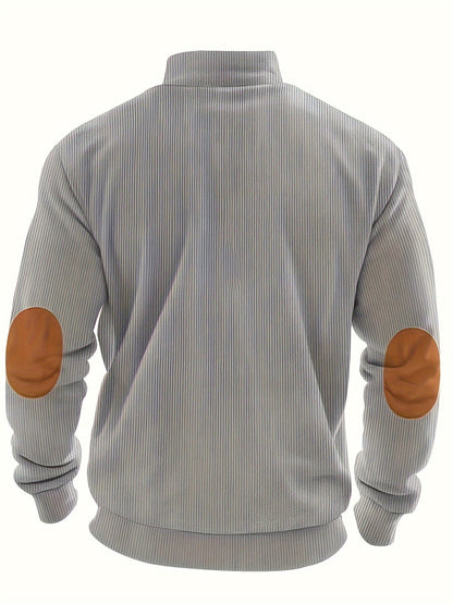 Breno™ - Eleganter Pullover mit halbem Reißverschluss