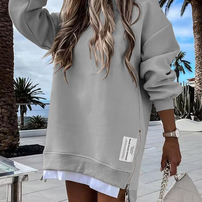 RODNEY™ - Gemütlicher Langarm-Pullover mit seitlichem Reißverschluss