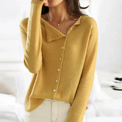 ANAIS™ | Luxus Knopf-Pullover