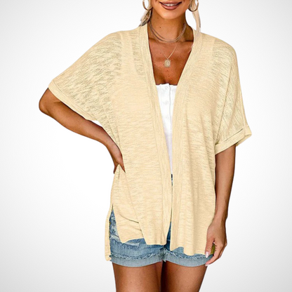 APPOLLINE™ - Stilvoller fließender Kurzarm-Cardigan