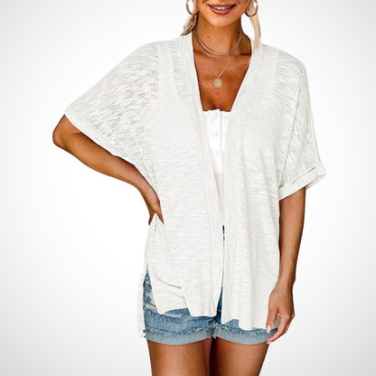 APPOLLINE™ - Stilvoller fließender Kurzarm-Cardigan