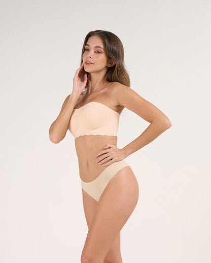 Trägerloser unsichtbarer Push-up Jelly-BH