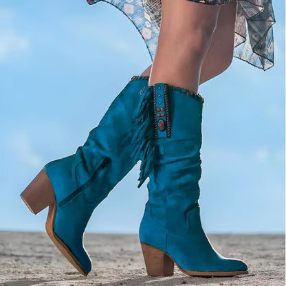 HARLOW™ - Klassische Western-Fransenstiefel