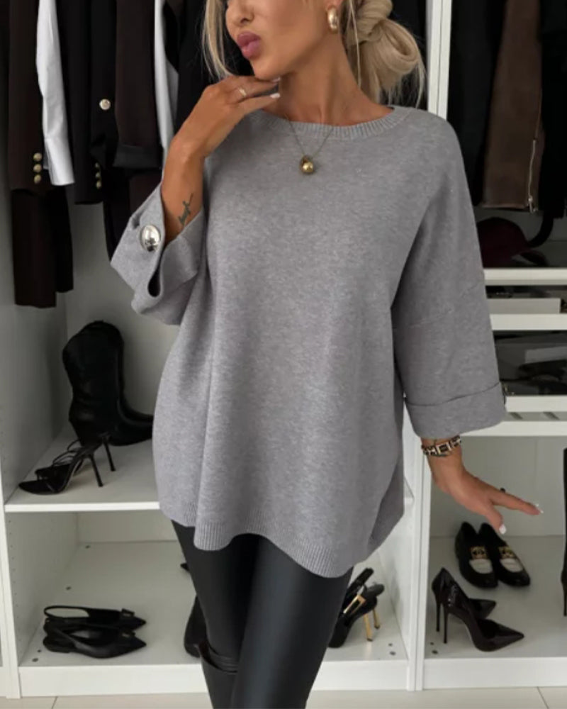 LOTTIE™ - Gemütlicher Knopf-Pullover
