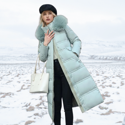 LUCIA™ | Designer Winterparka mit Pelzhut